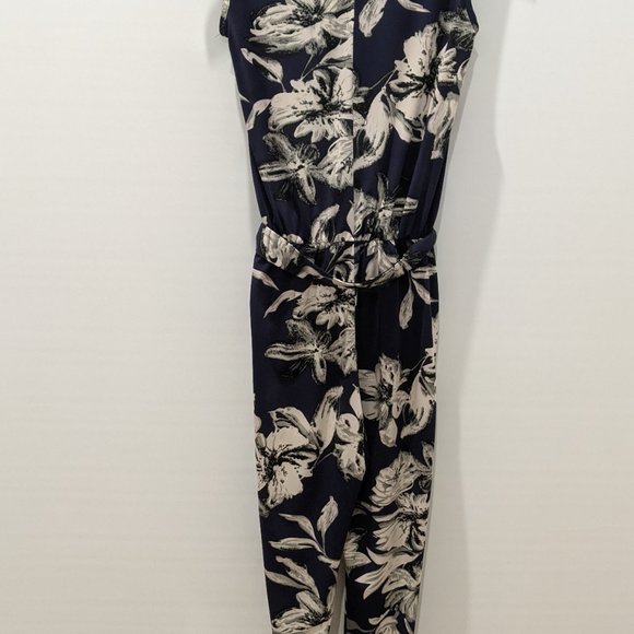 Portmans Jump Suit Size 8 Blue Floral - Picture 3 of 6